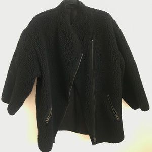 OAK Sherpa reversible black coat